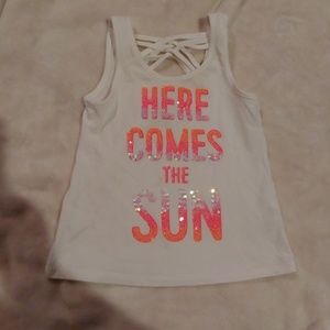 Toddler girls tank top w/ strappy back